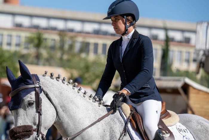 Sira Martinez pictured at the Longines FEI Jumping Nations Cup Final in September 2022